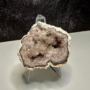 Small Druzy Filled Pink Amethyst Geode from Argentina, AAA Grade, Real Gemstone, Unique Nature Gifts