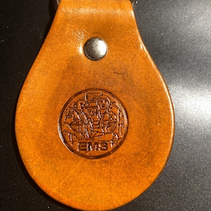Leather EMS Key Fob