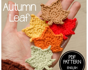 Autumn Leaf Crochet Pattern (Digital PDF)