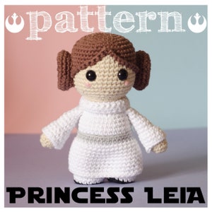 Princess Leia Crochet Pattern: Star Wars Amigurumi (English, Español, Português) (PDF Pattern)