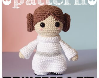 Princess Leia Crochet Pattern: Star Wars Amigurumi (English, Español, Português) (PDF Pattern)