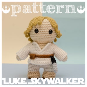 MÖNSTER LUKE SKYWALKER Star Wars - hyllning (virkmönster på engelska - spanska)