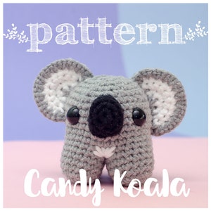 PATTERN Candy Koala Amigurumi koala crochet doll pattern in English and Spanish image 1