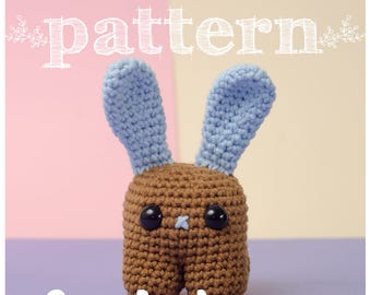 PATTERN Candy Bunny - Amigurumi bunny crochet rabbit (pattern in English and Spanish)