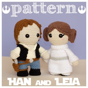 Princess Leia & Han Solo Crochet Pattern: Star Wars Amigurumi (PDF Pattern)