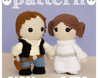 Princess Leia & Han Solo Crochet Pattern: Star Wars Amigurumi (PDF Pattern)