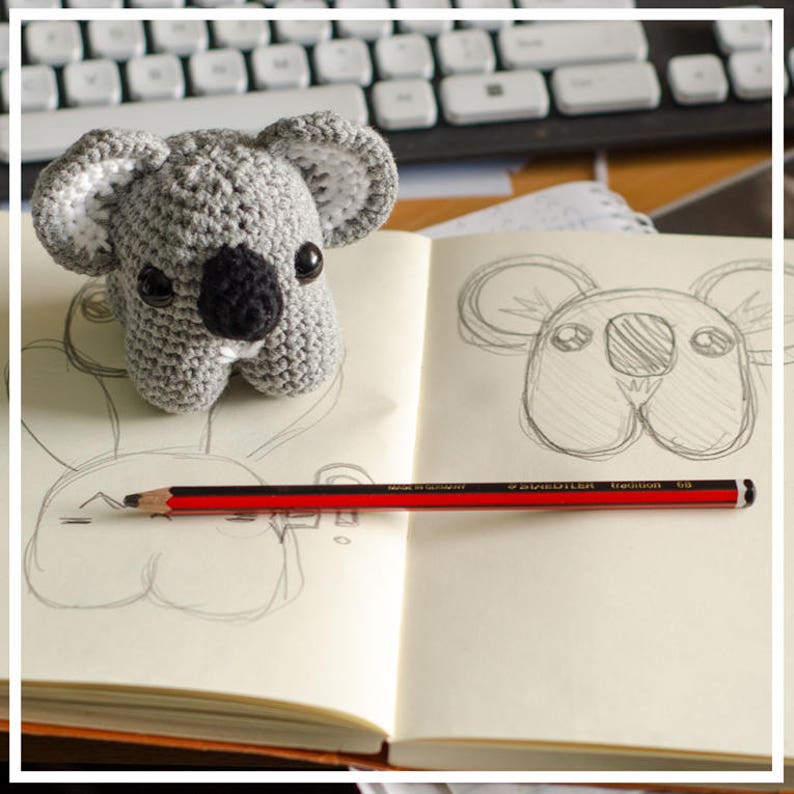 PATTERN Candy Koala Amigurumi koala crochet doll pattern in English and Spanish image 3
