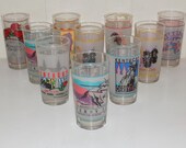 Vintage Kentucky Derby Drinking Glasses Tumblers 1990s Mint Julep