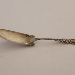 Rare Vintage Holmes & Edwards Waldo Serving Spoon Fish Fruit Pie