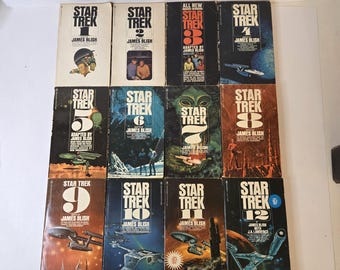Star Trek Book Series Bantam Books James Blish 1-12