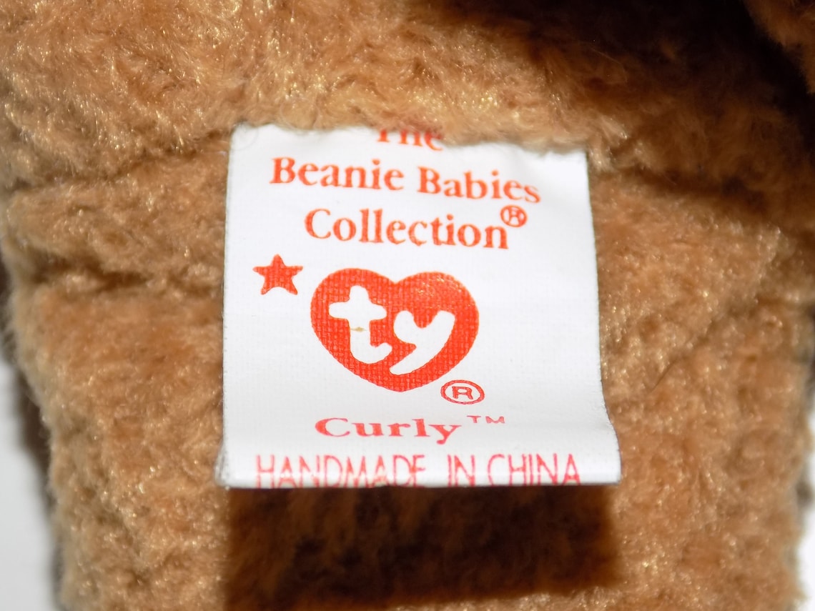 Collectible Retired Curly Ty Beanie Baby With Tag Errors - Etsy