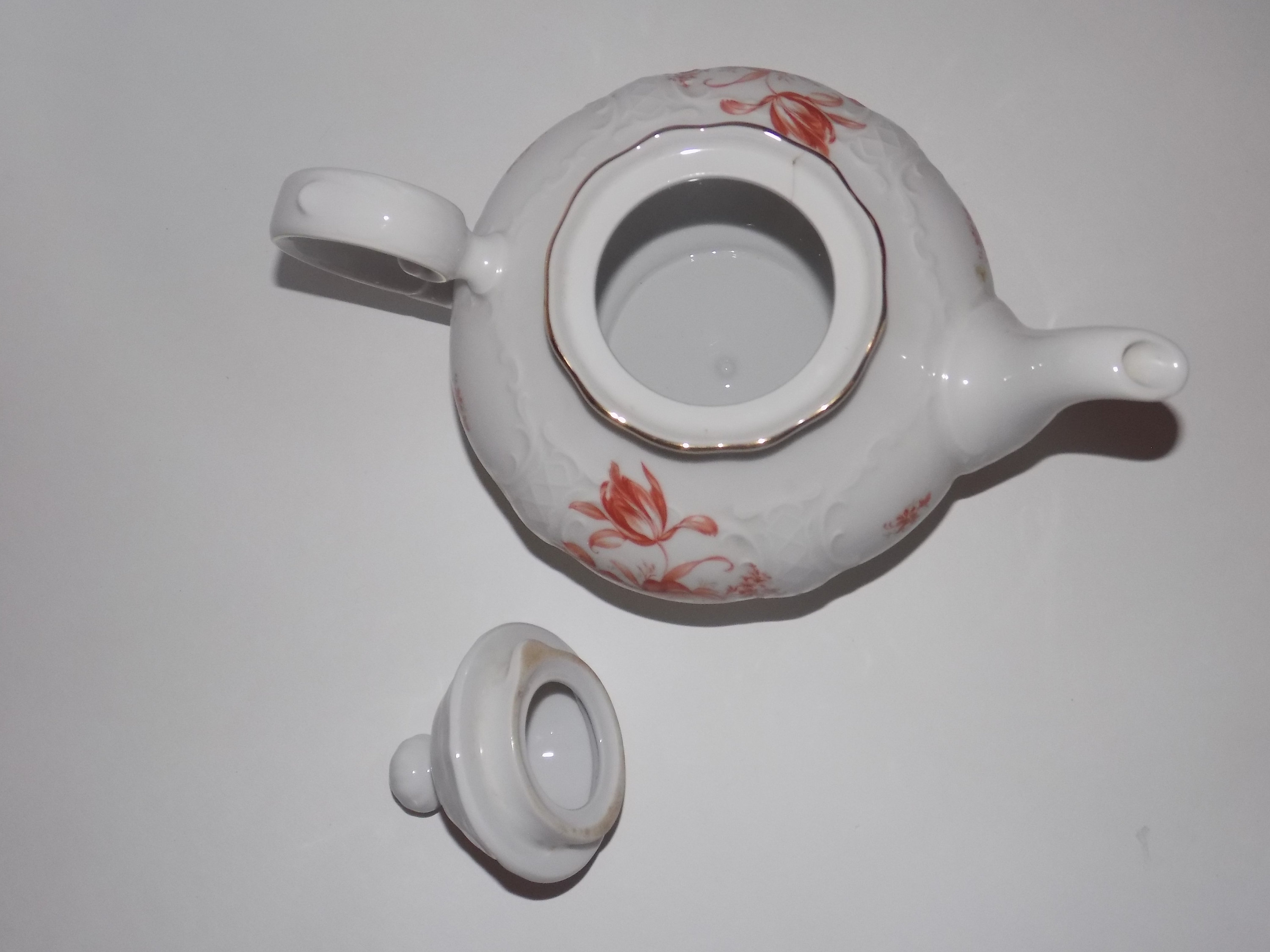 Vintage Seltmann Weiden Bavaria Teapot West Germany Red Etsy