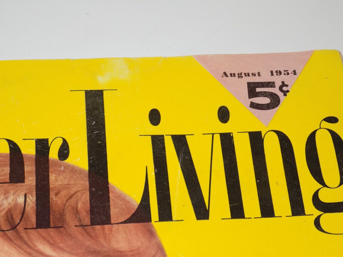 Vintage Better Living Magazine June August 1954 Etsy