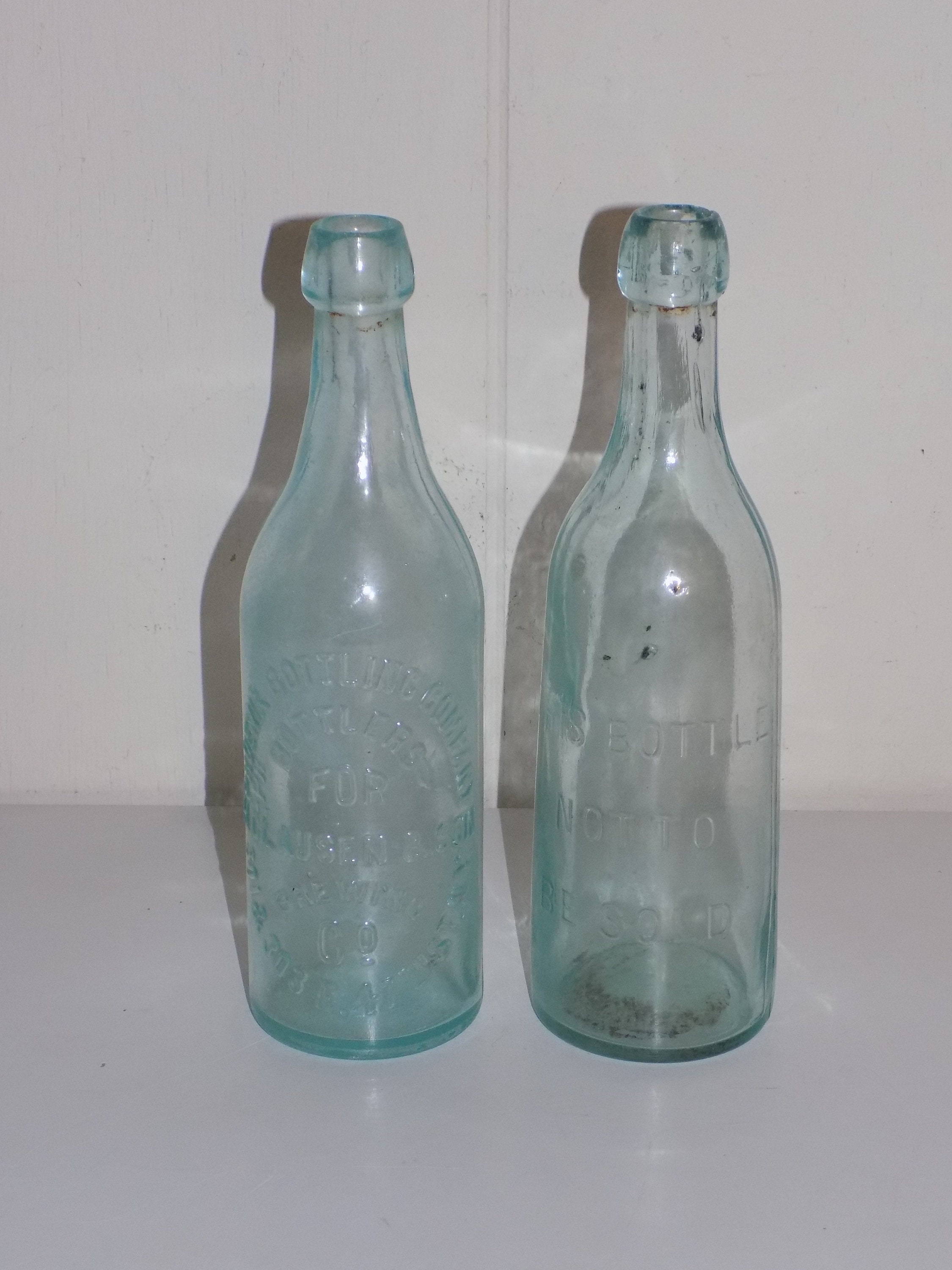 Vintage Glass Bottles Not to be Sold Phoenix Bottling Co. H. Etsy