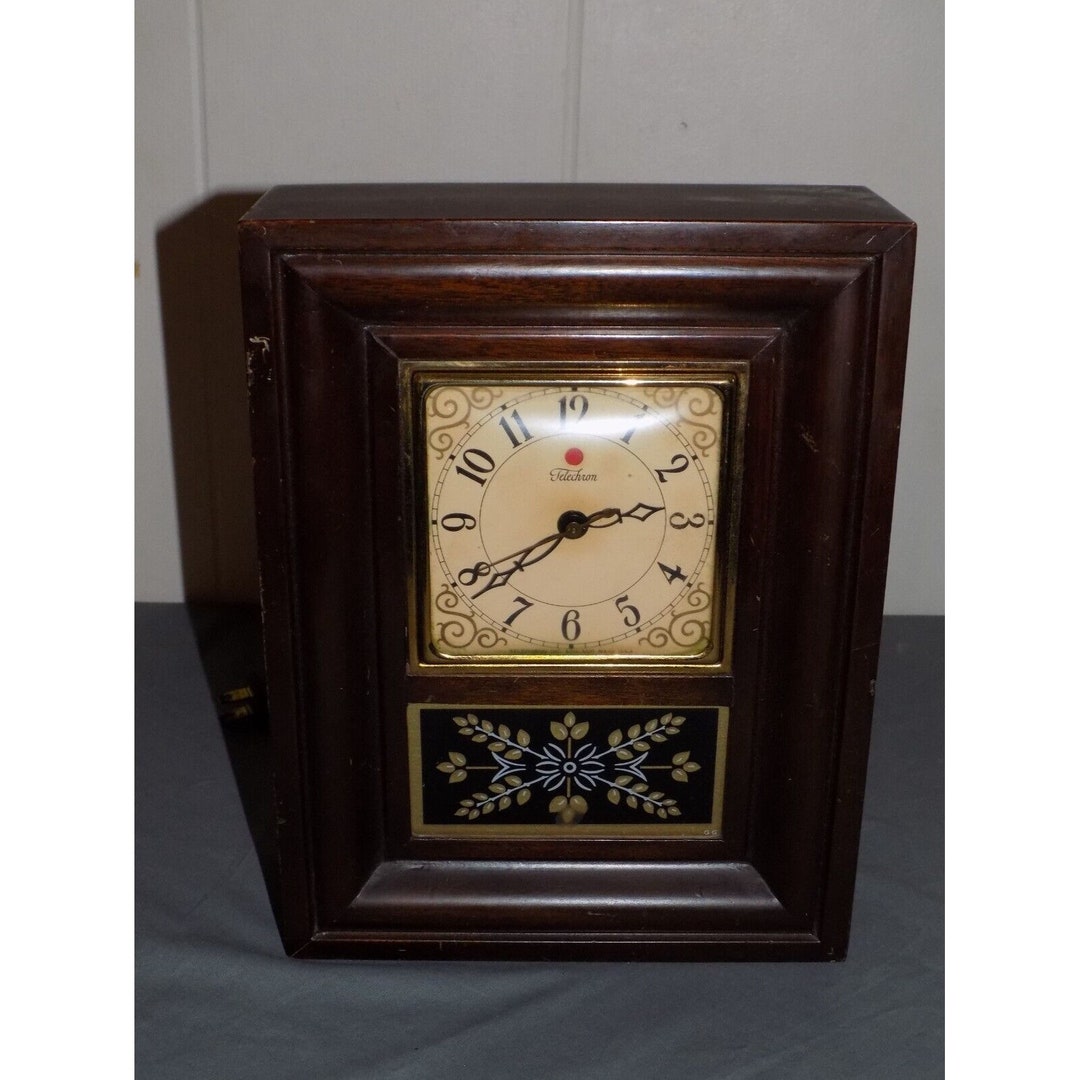 Vintage Telechron Mantle Wood Clock Parts Repair Etsy