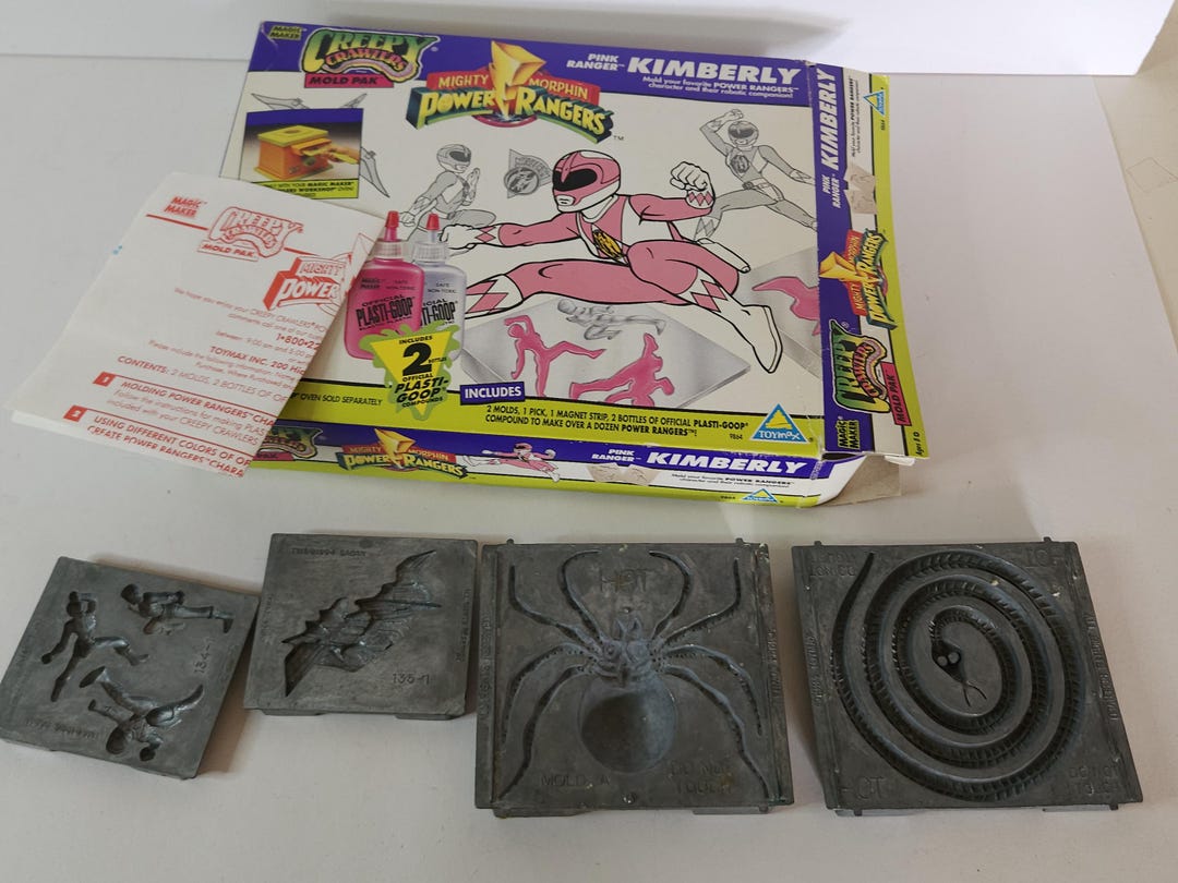 Vintage Creepy Crawlers Pink Power Rangers Spider Snake Molds - Etsy