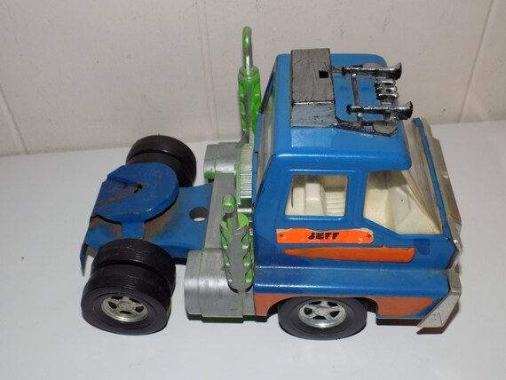 Vintage Ertl Pressed Steel Kmart Tractor Trailer