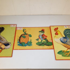 Vintage Milton Bradley Aptitude Tested Tray Puzzles