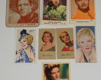 Collection of Cigarette Cards Film Star Movie Star MGM Carrera's Park Drive 