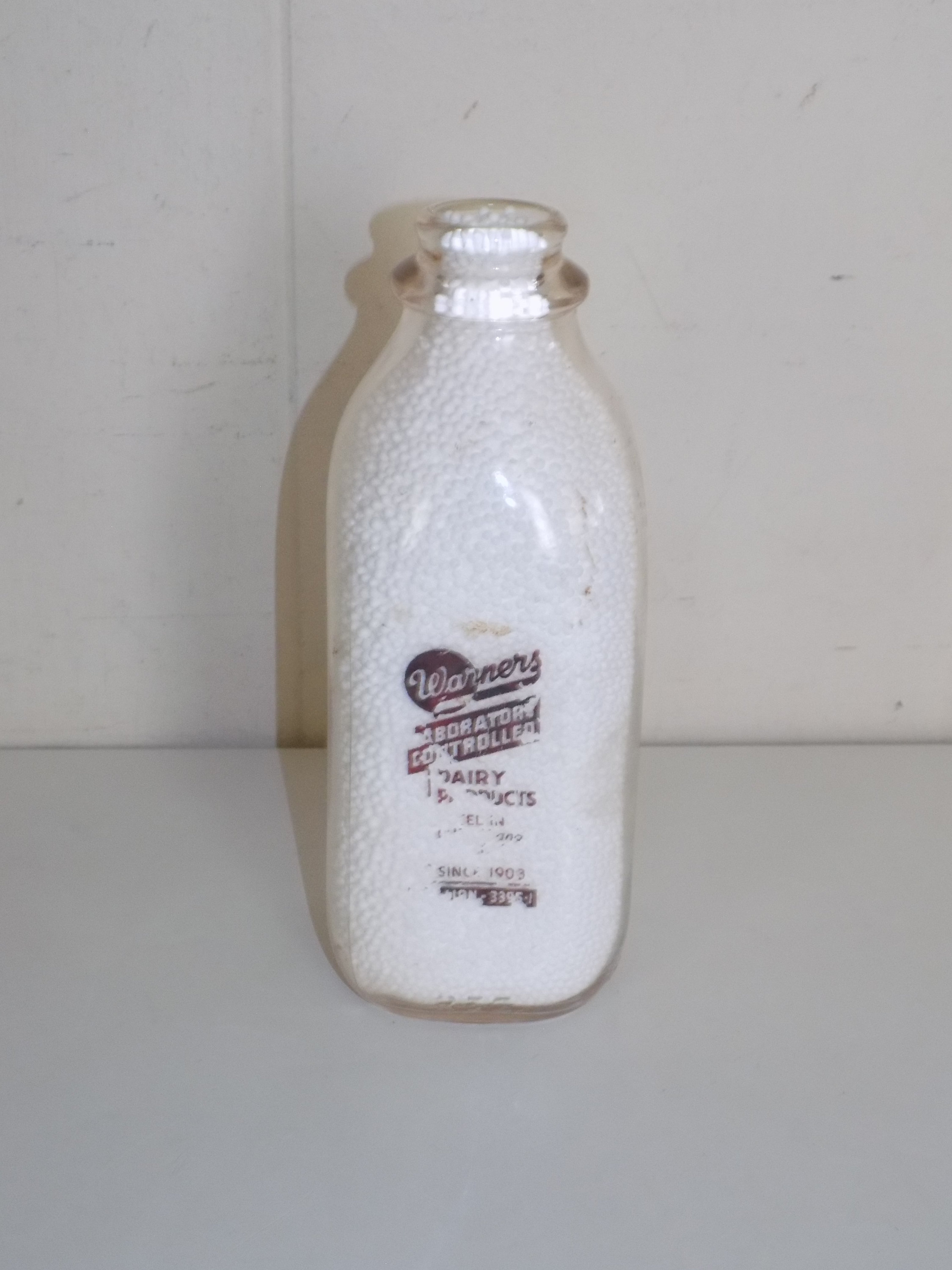 Vintage Warner's Dairy Products Quart Milk Bottle | Etsy