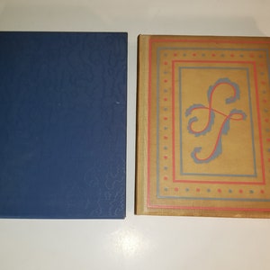Vintage 1936 Sentimental Journey Through France Italy Laurence Sterne Signed LE