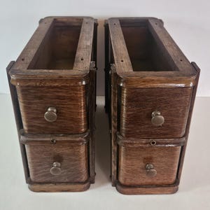 Vintage Wood Treadle Sewing Machine Drawers With Frames
