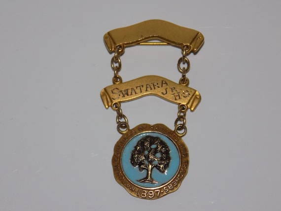 ★１８９７年＊アメリカ＊保護者と牧師の全国会議メンバーバッジ＊１０Ｋ製（実物） National Congress Parents Teachers 10k Yellow Gold Pe… - Gem