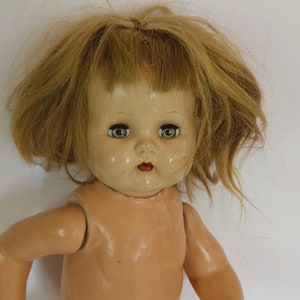 Vintage Ideal Doll Composition Body Sleep Eyes