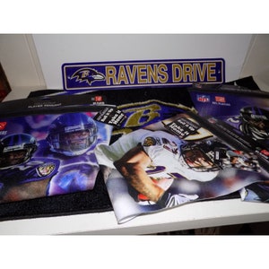 Baltimore Ravens Collection Rug Sign Pennants Rice Lewis Reed