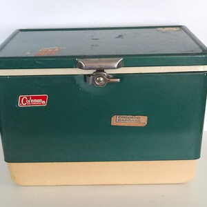 Coleman green hotsell metal cooler
