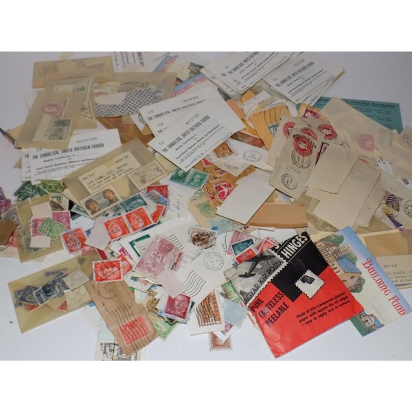 Vintage Postmarked Stamp Collection