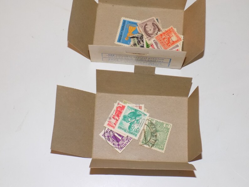 Vintage Marsan Stamp-O-Mat Vend Pack Austrian International Stamps
