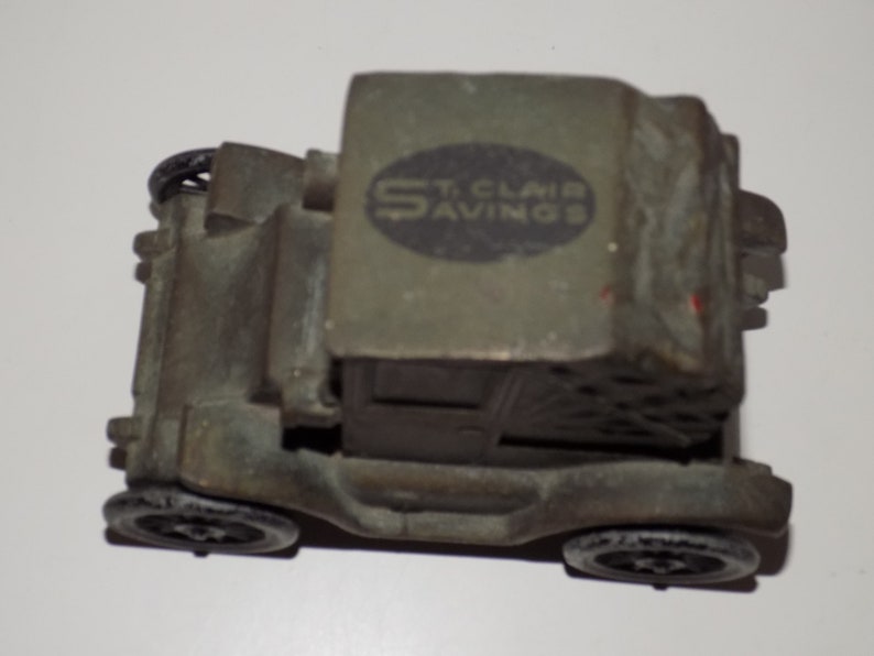 Vintage Antique Old Fashioned Metal Car Bank St. Clair Savings | Etsy