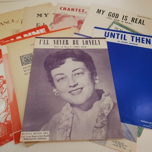 Vintage Sheet Music Piano Christian