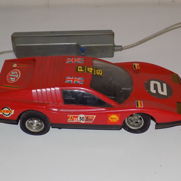 Vintage Lyra Remote Control Ferrari Race Car Greece