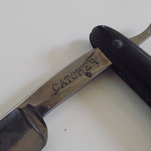 M. Tregor & Co Warranted Straight Razor with Catcher