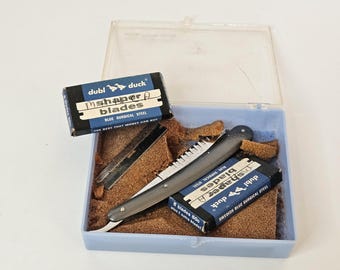 Vintage Dubi Duck Hair Shaper Shaving Blade Barber Tool