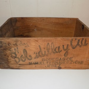 Vintage Bobadilla Y Cia Wooden Box