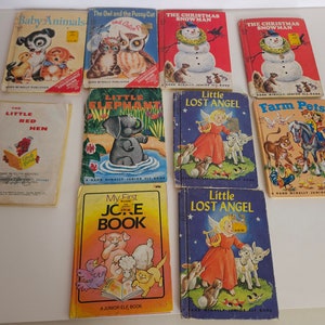Vintage Rand McNally Junior Elf Book Collection Kids Stories