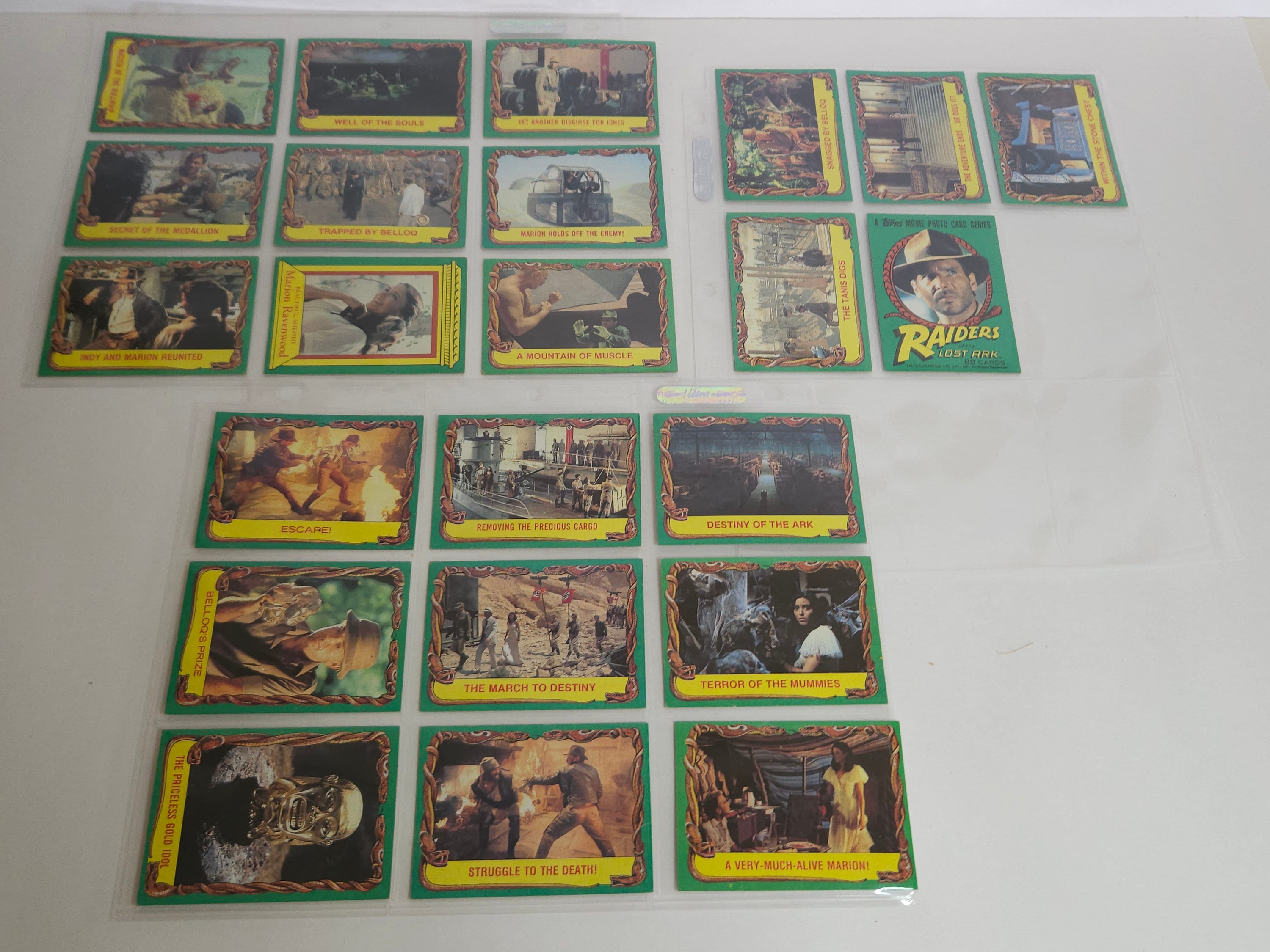 Topps Indiana Jones Raiders of the Lost Ark Photo Cards