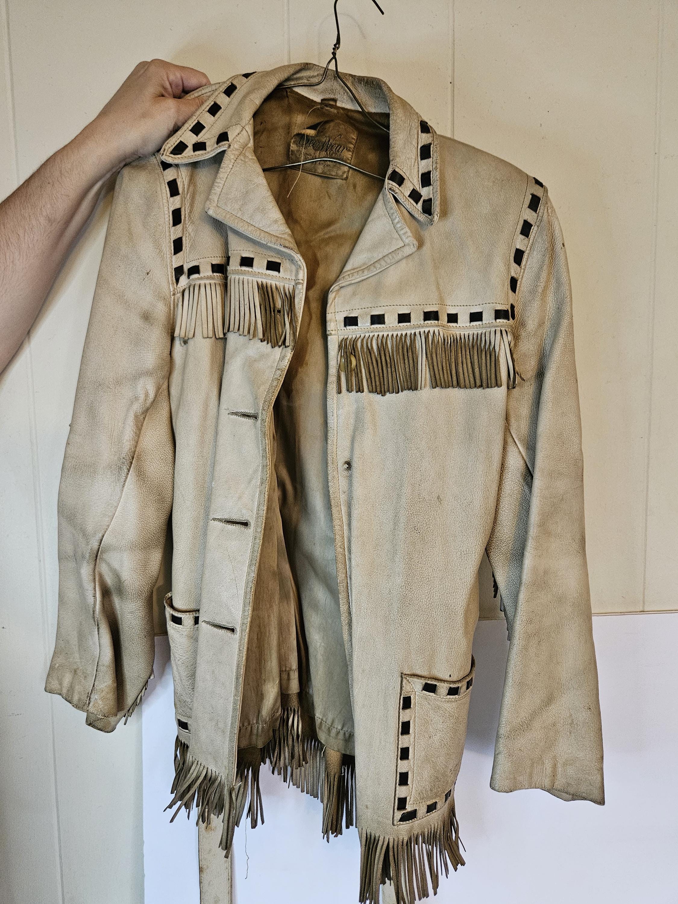 Vintage Deer Skin Jacket - Etsy