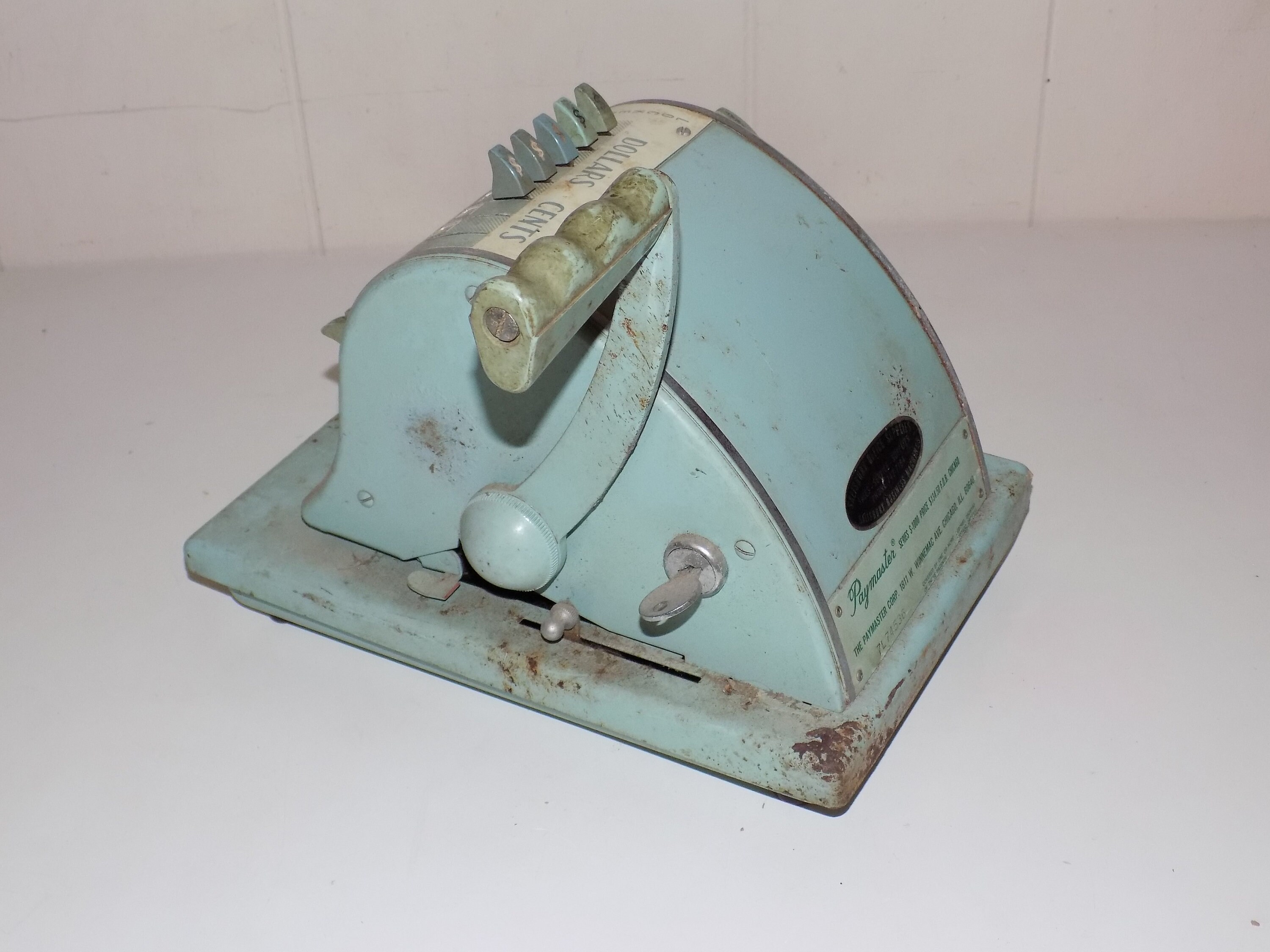Vintage Paymaster Series S-1000 Check Printer Writer With Key