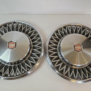 Vintage Chevy Malibu Hubcap Pair 1978-1980 14&quot; Chevrolet