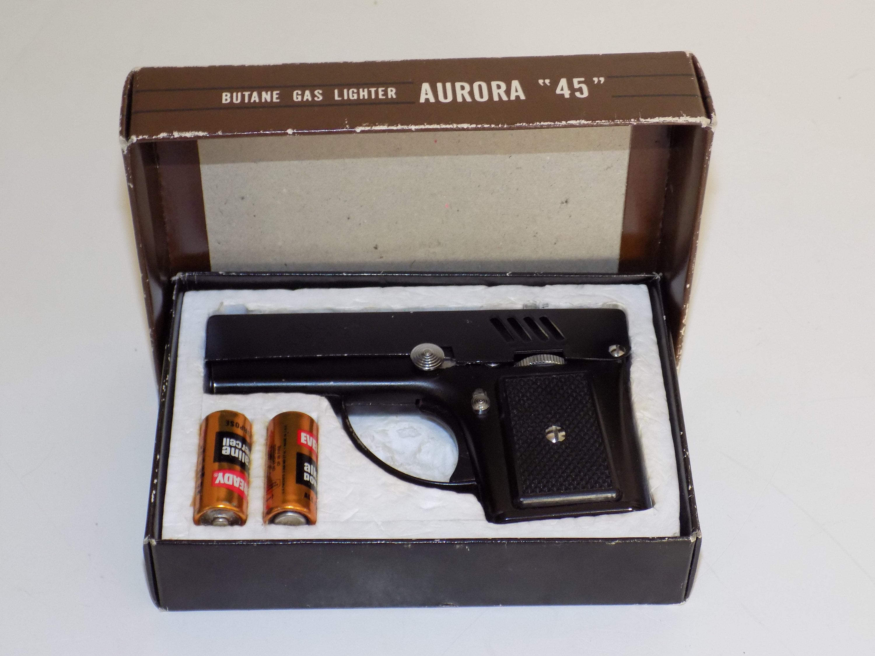 Vintage Penguin Aurora 45 Butane Gas Lighter Etsy