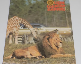 Vintage Lion Country Safari Animal Park Program West Palm Beach Florida