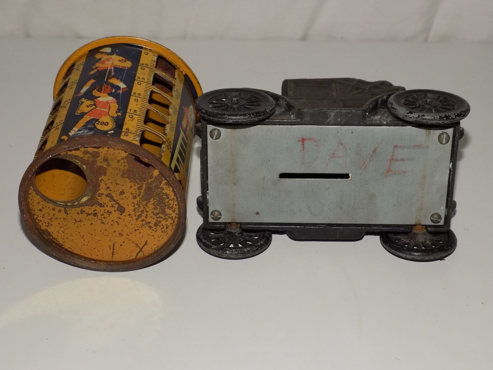 Vintage Antique Old Fashioned Metal Car Bank St. Clair Savings Etsy