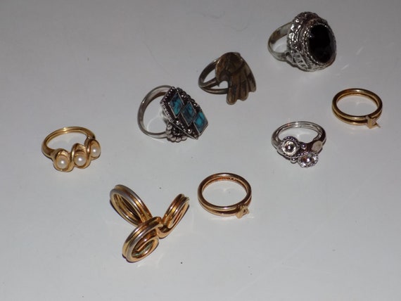 Costume Jewelry Ring Collection Adjustable Southwest Etsy