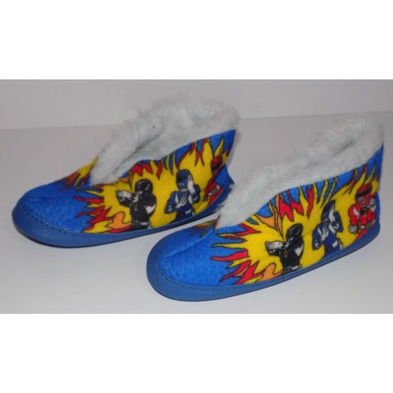 Vintage Mighty Morphin Power Rangers Kids Slipper… - image 1