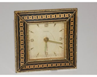 Vintage Dunhall Alarm Clock Germany Parts or Repair