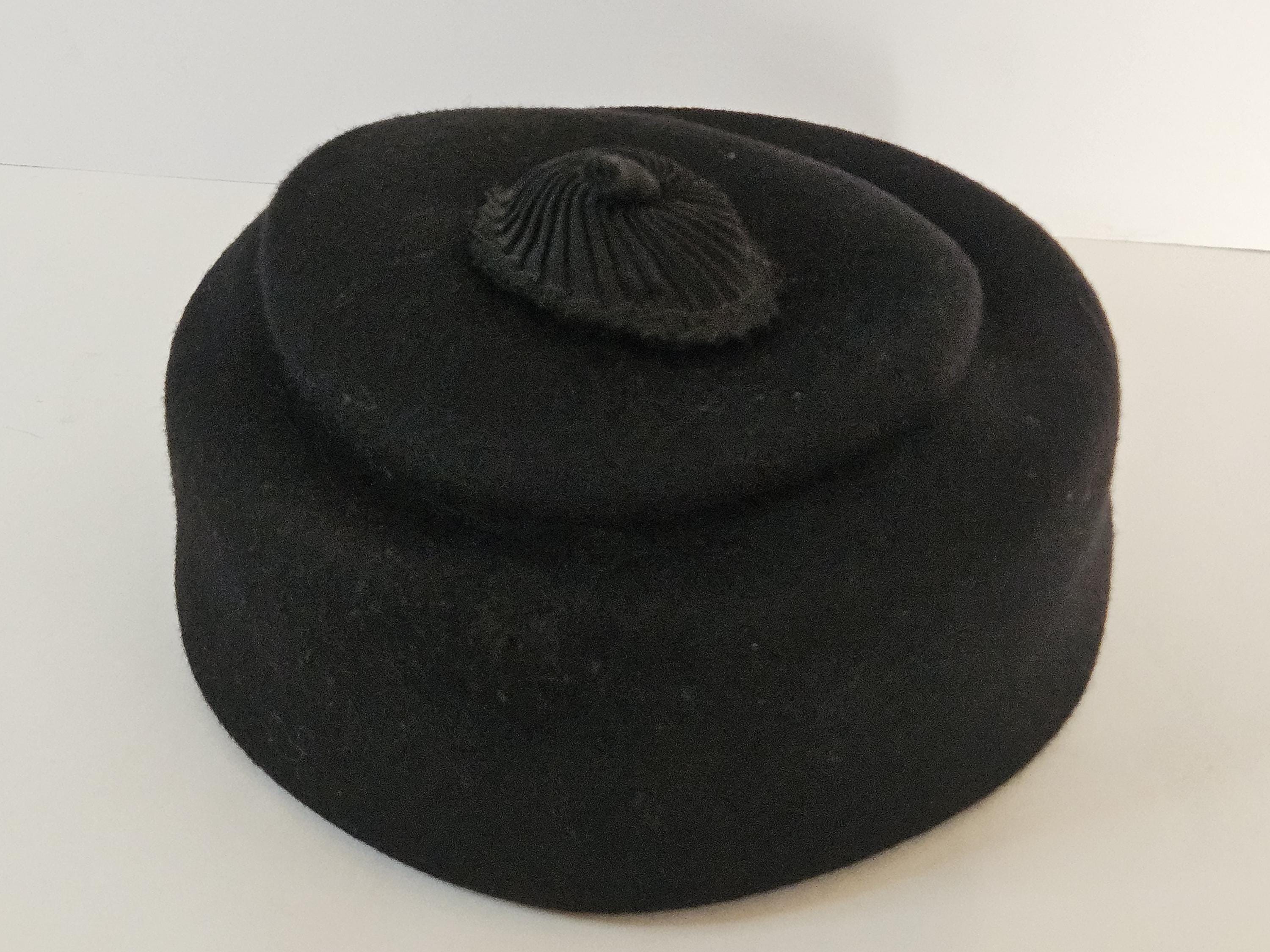 Vintage Hat By Ritz Elegant Gray Wool Hat with Bow il_fullxfull.6606787384_k0ht.jpg main image 2